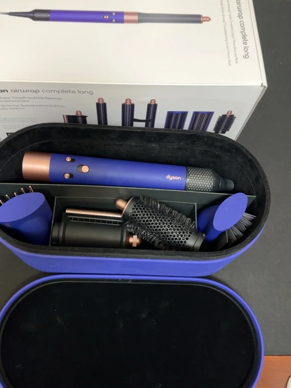 Dyson Airwrap Complete Long - Purple with Rose Gold Accents and Black Tips
